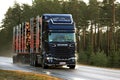 Scania Logging Truck Delivers Timber