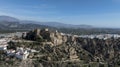 aerial view of the municipality of SalobreÃ±a on the tropical coast of Granada, Andalusia.