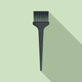 Salon brush hair dye icon, flat style Royalty Free Stock Photo