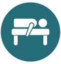 Spa Bed Isolate Vector Icon Editable Royalty Free Stock Photo