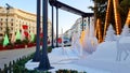 salonica city in xmas seson in greece, aristotelous square