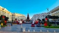 salonica city in xmas seson in greece, aristotelous square