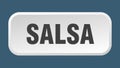 salsa button. salsa square 3d push button.