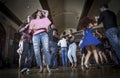 Salsa dancers Royalty Free Stock Photo