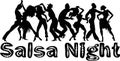 Salsa night banner Royalty Free Stock Photo