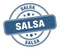 salsa stamp. salsa round grunge sign.