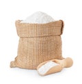 Salt in bag and scoop Royalty Free Stock Photo