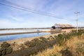 Salt barn and sea salt pans