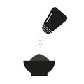 Salt bottle, flat design vector stock illustration