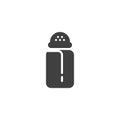 Salt bottle vector icon