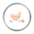 Salt bowl icon of vector illustration for web and mobile