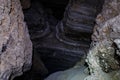 The salt cave Kolonel in Mount Sodom in southern Israel Royalty Free Stock Photo