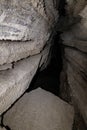 The salt cave in Mount Sodom in southern Israel