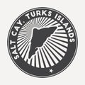 Salt Cay, Turks Islands round logo.