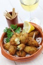 Salt cod fritters, croquettes