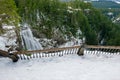 Salt Creek Falls in Winter Royalty Free Stock Photo