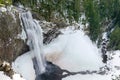 Salt Creek Falls in Winter Royalty Free Stock Photo