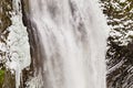 Salt Creek Falls in Winter Royalty Free Stock Photo