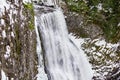 Salt Creek Falls in Winter Royalty Free Stock Photo