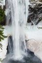 Salt Creek Falls in Winter Royalty Free Stock Photo