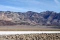 California, Death Valley: Devil\'s Golf Course and Amargosa Range Royalty Free Stock Photo