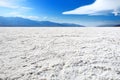 Salt crust in Badwater Basin, Death Valley, California Royalty Free Stock Photo