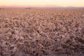 Salt crust in the Salar de Atacama Atacama Salt Lake, Soncor, Atacama desert Royalty Free Stock Photo