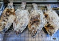 Salt crusted grilled Tilapia on the grill, Special Menu for Thai People - Thai Food Royalty Free Stock Photo