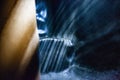 salt crystals details in underground salt mine Royalty Free Stock Photo