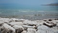 Salt deposits, typical landscape of the Dead Sea