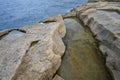 Salt evaporation ponds, Malta Royalty Free Stock Photo