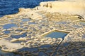 Salt evaporation ponds, Malta Royalty Free Stock Photo