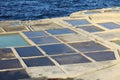Salt evaporation ponds, Malta Royalty Free Stock Photo