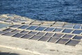 Salt evaporation ponds, Malta Royalty Free Stock Photo