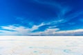 Salt Expanses On Uyuni Salt Flats Royalty Free Stock Photo
