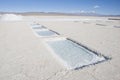 Salt Extraction Pools Royalty Free Stock Photo