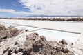 Salt extraction pools Royalty Free Stock Photo