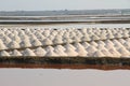 Salt field at Samut Sakhon, Thailand Royalty Free Stock Photo