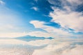 Salt flat Salar de Uyuni, Altiplano, Bolivia Royalty Free Stock Photo