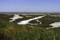 Salt flats at Margherita di Savoia, Apulia, Italy