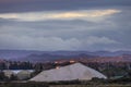 Salt hill from the saline marshes