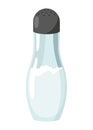 Salt icon. Glass jar, saltcellar with kitchen seasoning, flavoring for sprinkling spicy powder. Ingredient, condiments