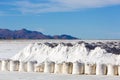 Salt industry in Salinas Grande, Jujuy Province, Argentina Royalty Free Stock Photo