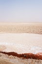 The salt lake of Chott el-Jerid in Tunisia Royalty Free Stock Photo