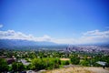 Salt Lake City aerial view from ensign park