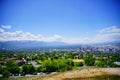 Salt Lake City aerial view from ensign park