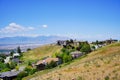 Salt Lake City aerial view from ensign park