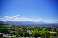 Salt Lake City aerial view from ensign park