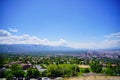 Salt Lake City aerial view from ensign park