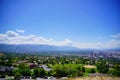 Salt Lake City aerial view from ensign park